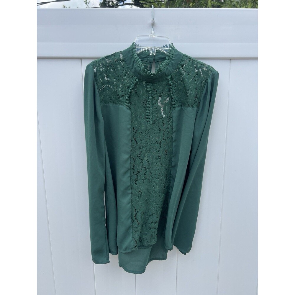Self Esteem Blouse Women’s Size Small Long Sleeve Lace